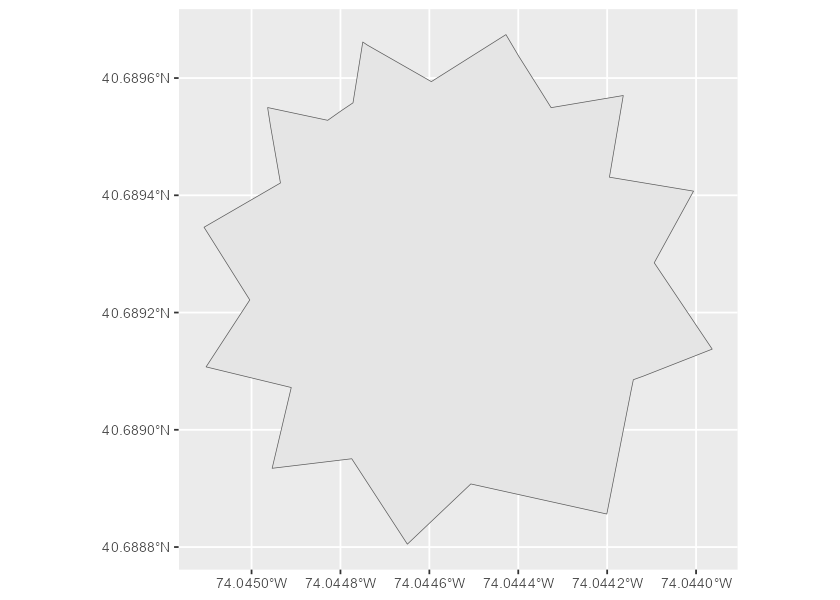 Location of Statue of Liberty extracted with nominatimlite